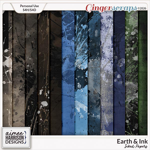 Earth & Ink Inked Papers by Aimee Harrison