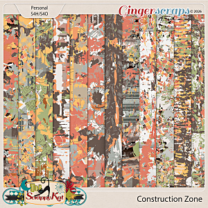Construction Zone Artsy Papers by The Scrappy Kat