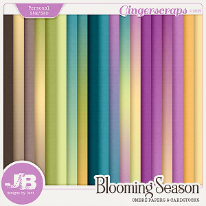 Blooming Season Ombré Papers & Cardstocks by JB Studio